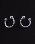 Piercing earstuds, sterling silver (pair)
